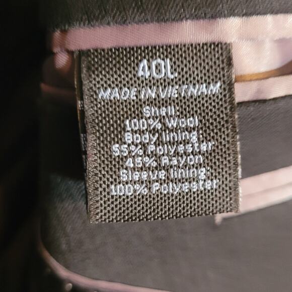 Marc Anthony Wool Blazer Extra Slim 40L Black Modern Tailored Career Quietlux - Picture 5 of 7